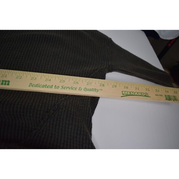 Free People We The Free Thermal Tunic Washed Black Oversized Thumb Holes Large - Picture 6 of 7